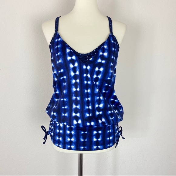 Athleta Other - Athleta Tie Dye Tankini Blue 36 B/C
